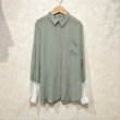 画像1: Golden Goose Italy  デザインシルクシャツ   size XS (1)