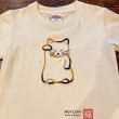 画像3: shiii+po　ミケ猫の招き猫＋福の背守りTee　Natural  size 90 (3)